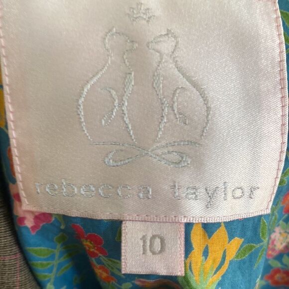 Rebecca Taylor plaid blazer jacket 10 feminine coquette girly academia preppy - Picture 5 of 6